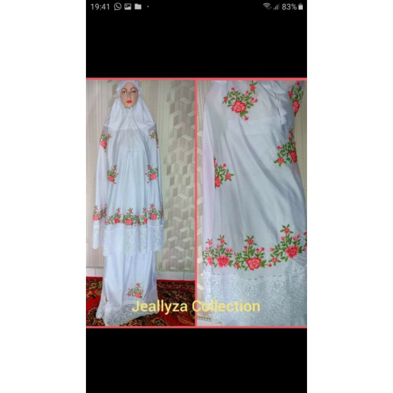 mukena jahit strimin