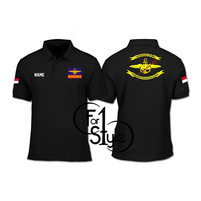 KAOS POLO SHIRT KOPASKA (GRATIS TAMBAH NAMA)