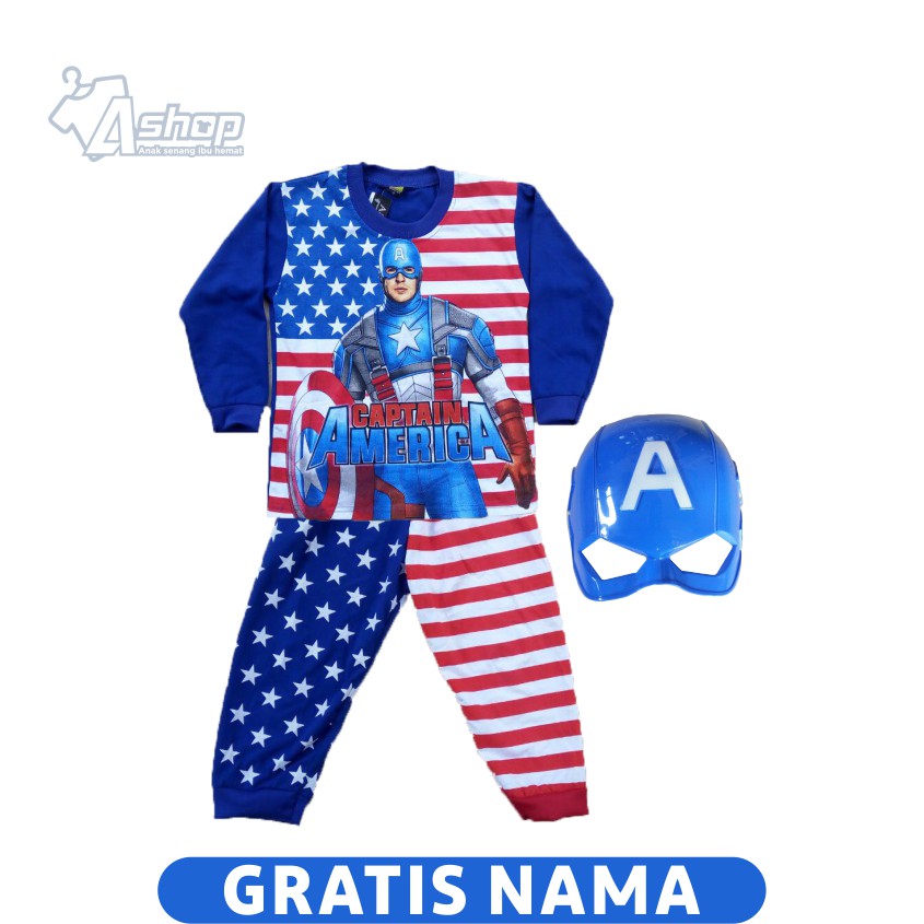 Baju Anak Kostum Captain America Avenger