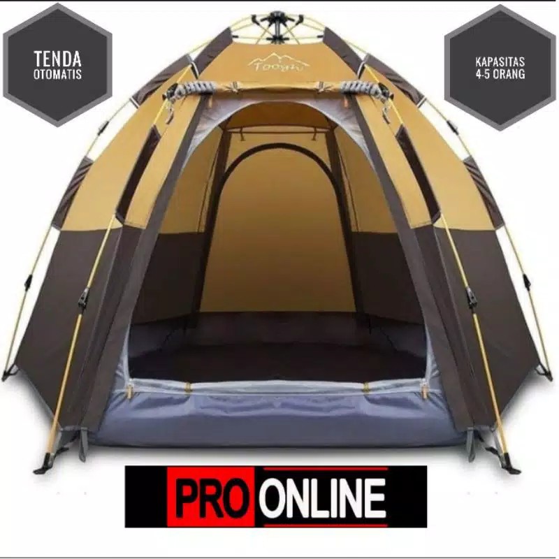 Tenda Camping otomatis 4-5 orang dewasa - Tenda Kemping Outdoor