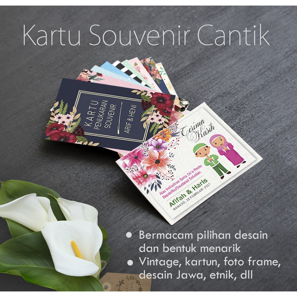 GROSIR/ Kartu Ucapan Terima Kasih/KUT/Kartu Ucapan Souvenir (JOGJA ETNIKA)