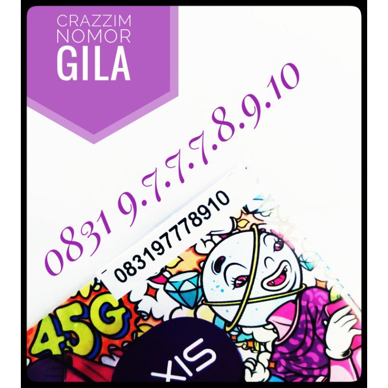 NOMOR CANTIK AXIS XL Naik 78910