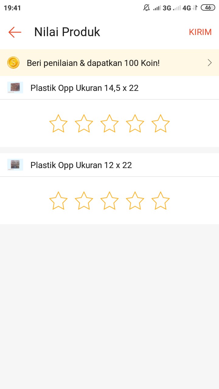 Plastik Opp Ukuran 12 X 22