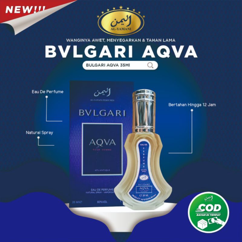 Parfum AL YAMANI Spray 35ml Aroma BULGARI AQUA