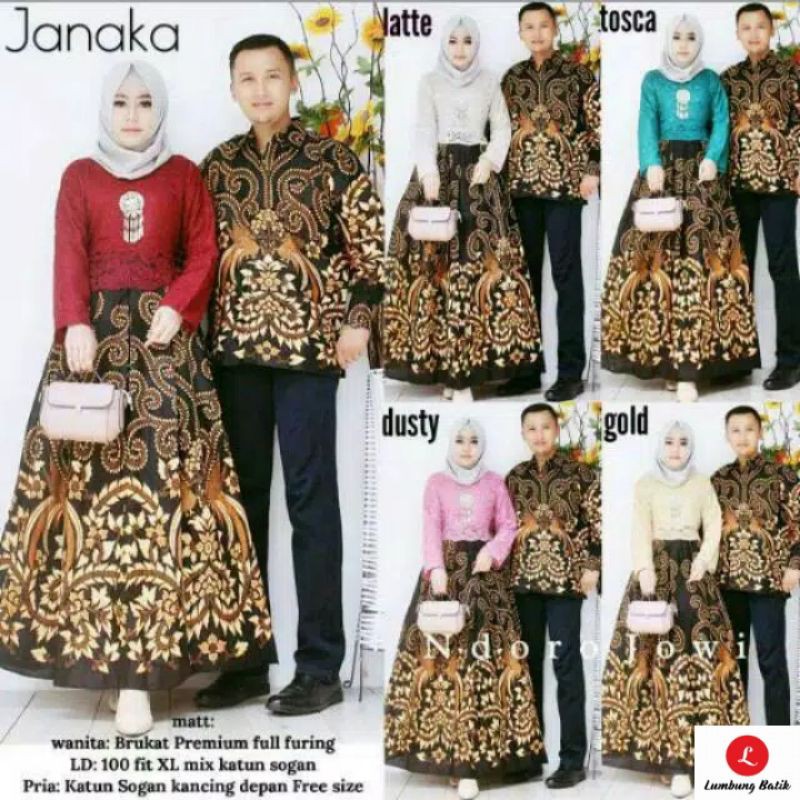 COUPLE BROKADE JANAKA _ LUMBUNG BATIK