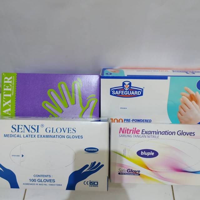 Glove Handscoen Latex Sarung Tangan Karet Gloves Handscoon