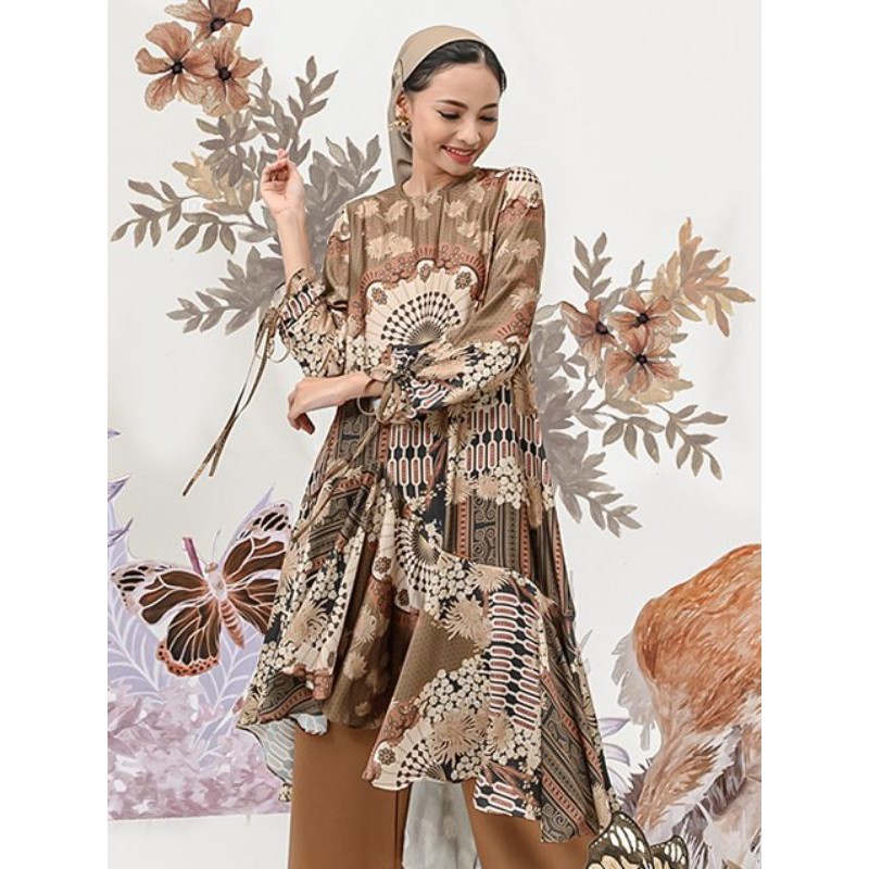 READY SIAP KIRIM  Allegra Tunic Pinewood S by Wearing Klamby