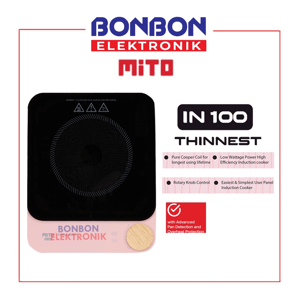 Mito IN-100 Pink Series Induction Cooker / IN100 Kompor induksi