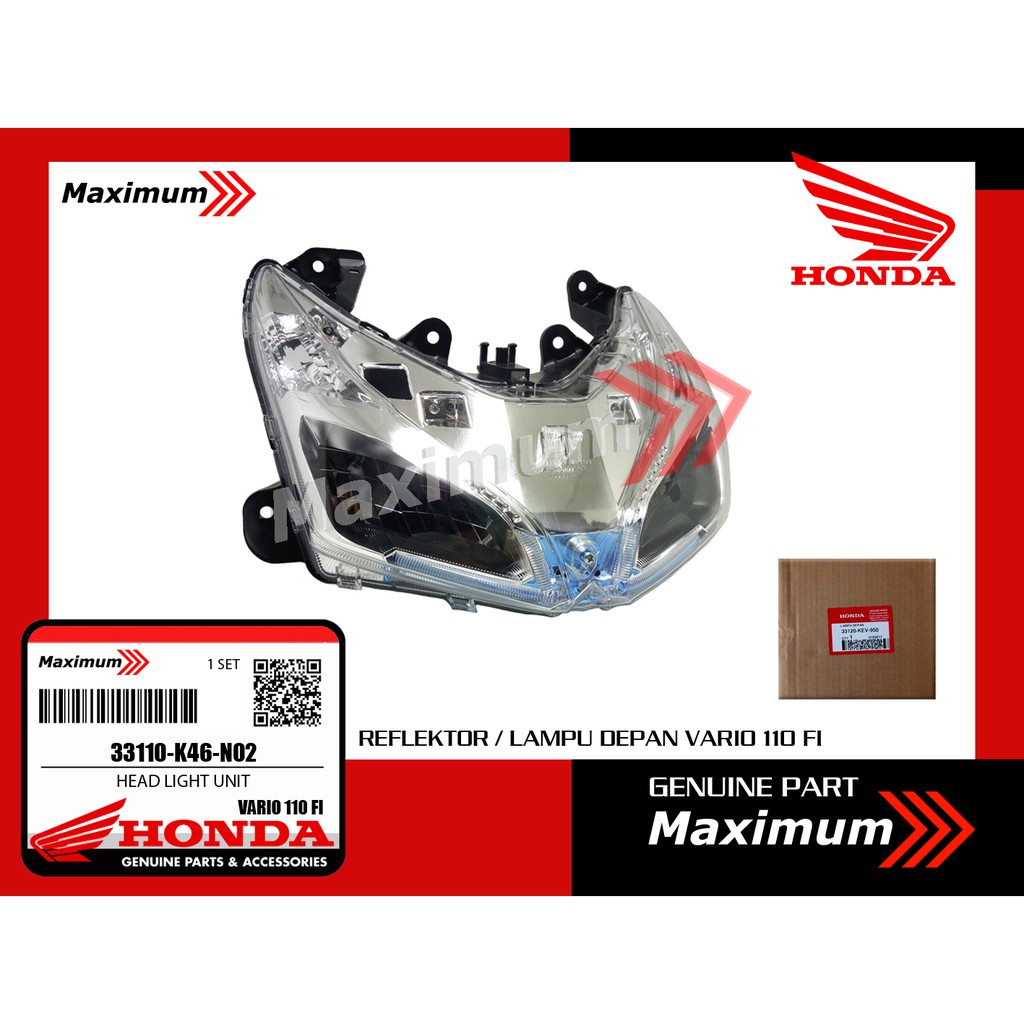 Honda Reflektor Vario 110 FI (3&7 Soket)/ Lampu depan Vario 110 FI (3&7 Soket)