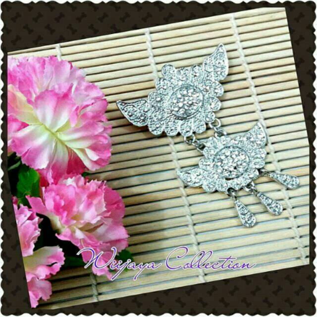 Bross kutubaru etnik susun 2 silver