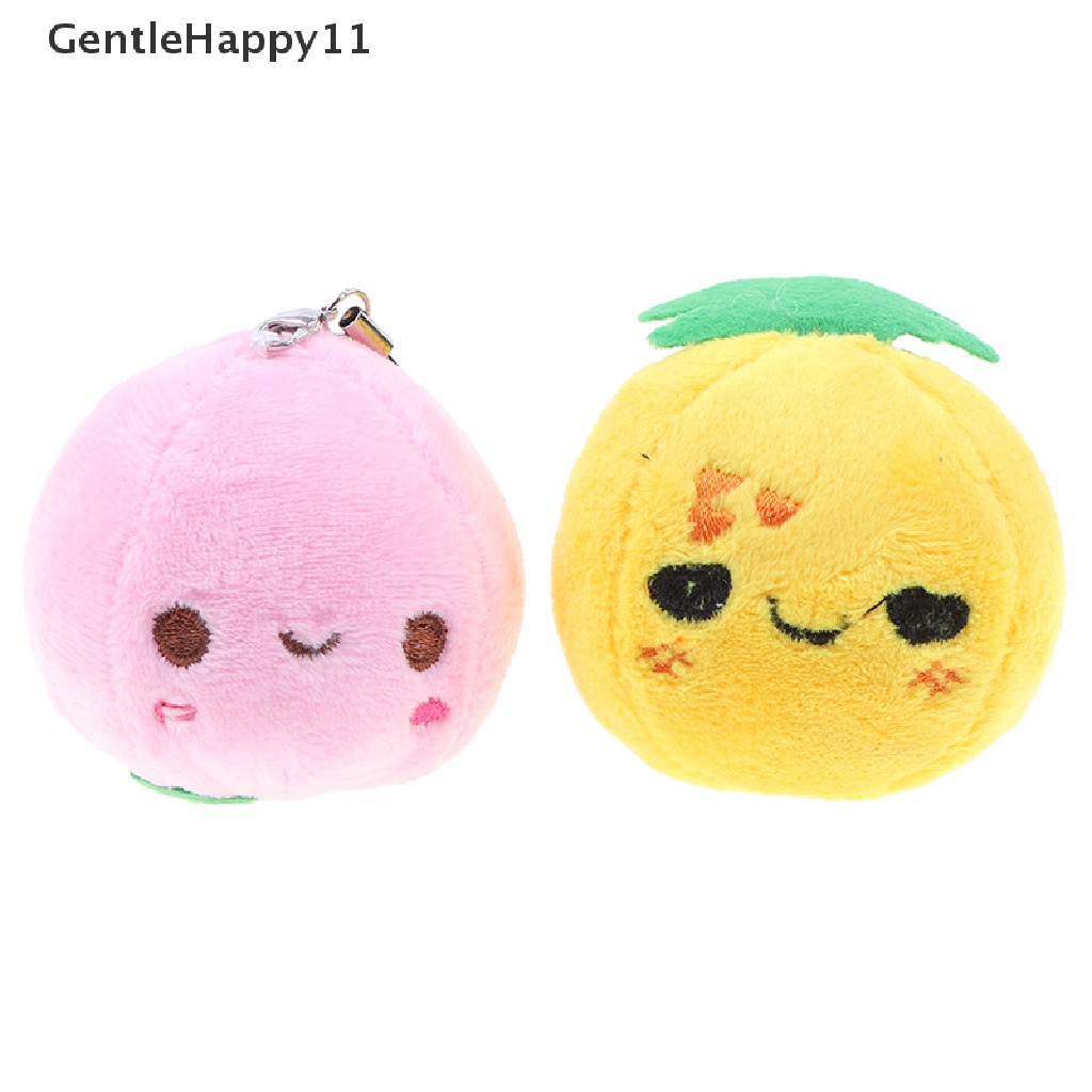 Gentlehappy 1pc Mainan Boneka Stuffed Plush Buah Mini Lucu Untuk Gantungan Kunci / Hadiah Anak