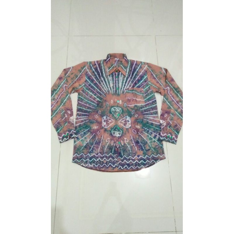 kemeja slimpit sasirangan pria