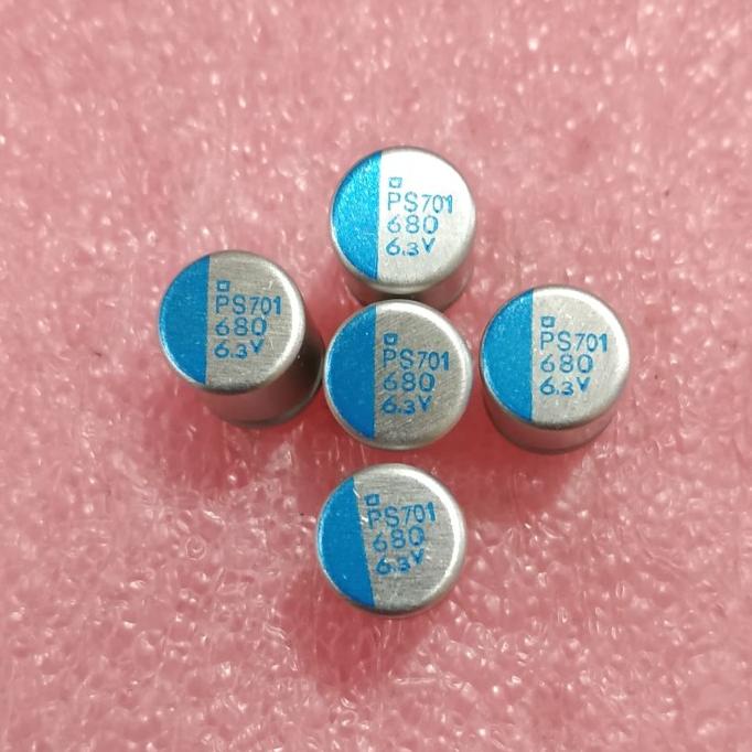 Solid kapasitor capasitor elko elco SMD 6,3v 6.3V 680uf 6.3v 680 uf 6,3 v 6.3 volt 680uF 8x10 jZA jL