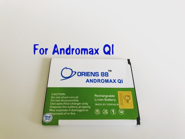 (P) Baterai batre battery Andromax Qi Double Power/IC ORIENS88