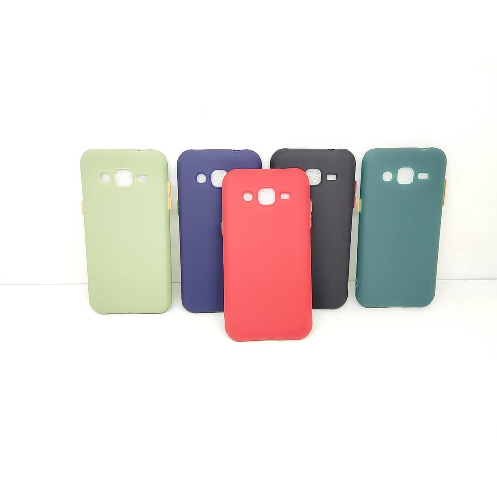 SMPC TPU Candy Samsung J2 J200F 2015 4.7 inch SoftCase Macaron Protection Camera Tombol Warna