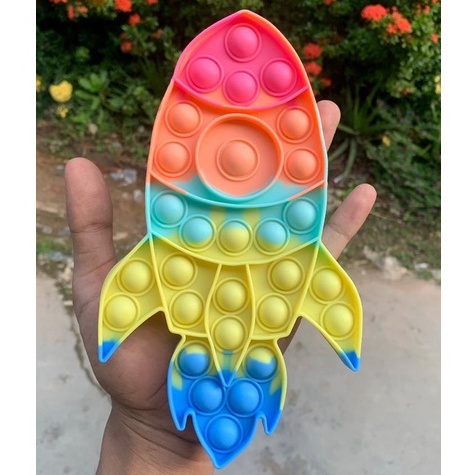 POP IT JUMBO VIRAL RAINBOW WARNA WARNI MAINAN ANAK TIKTOK-ROCKET