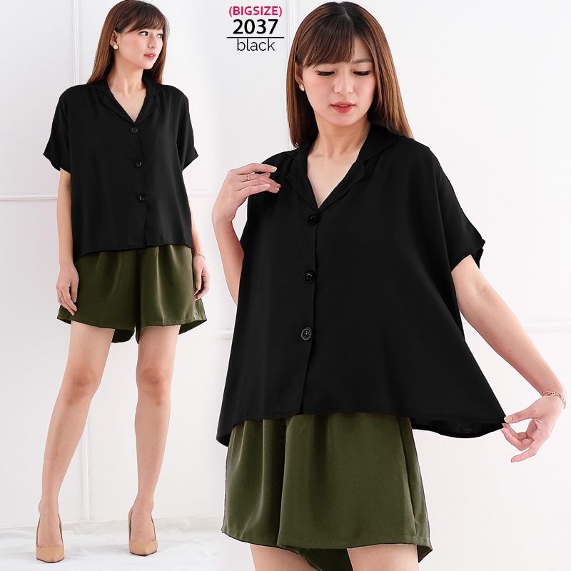 ARENA - Oversize Kemeja Wanita Motif-8