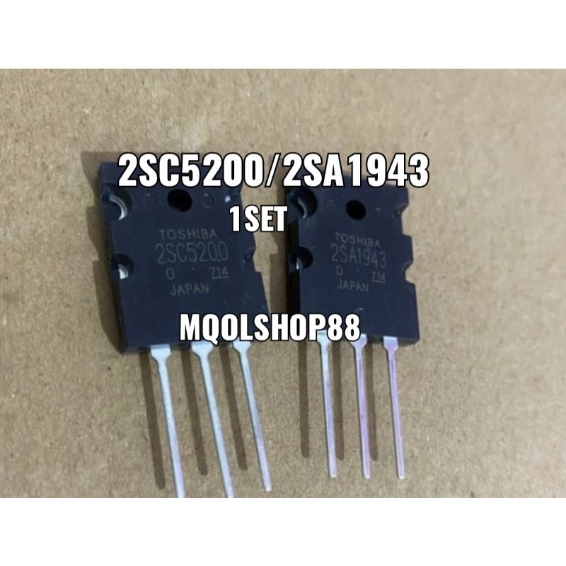 Transistor Toshiba 1set 2SC5200 2SA1943 ORI