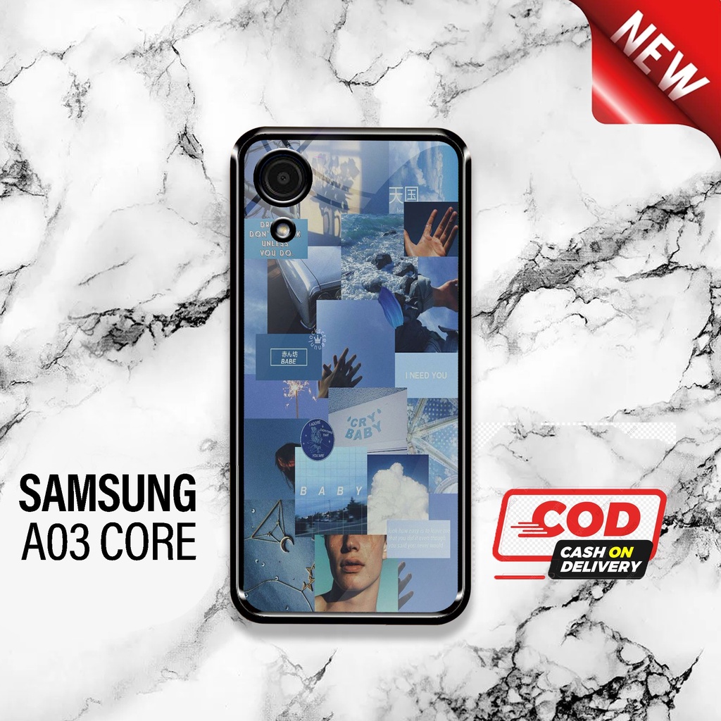 SRC - Case Samsung A03 Core Motif ast colors Casing Hardcase Glossy 2D Terbaru Silikon Softcase Aero