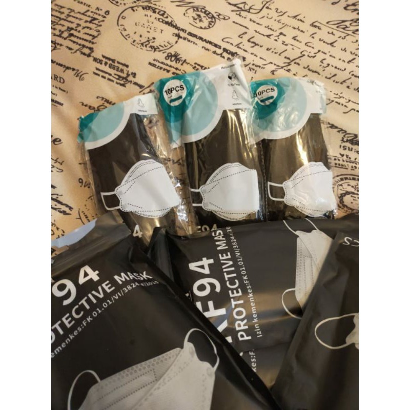 Masker KF 94:4Ply Hitam Murah Surabaya