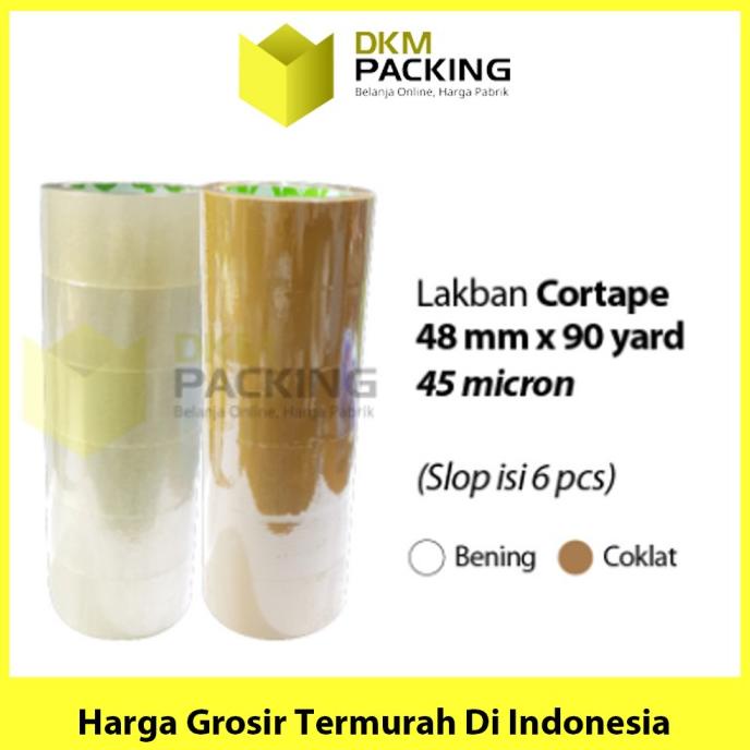 

Lakban 48mm x 90yard Plakban Isolasi OPP Tape TERMURAH / SELOP