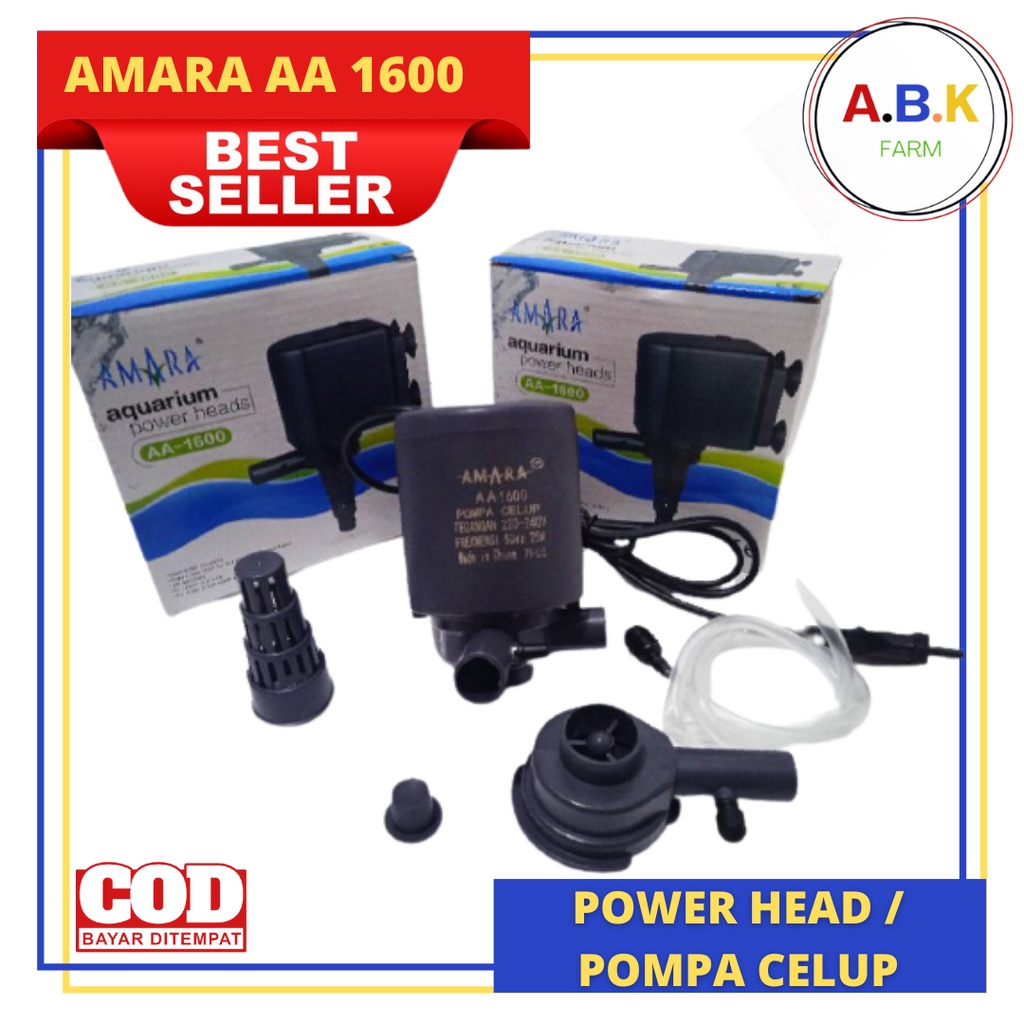 POMPA CELUP POWER HEAD FILTER AMARA AA1600 AA 1600 AQUARIUM AQUASCAPE