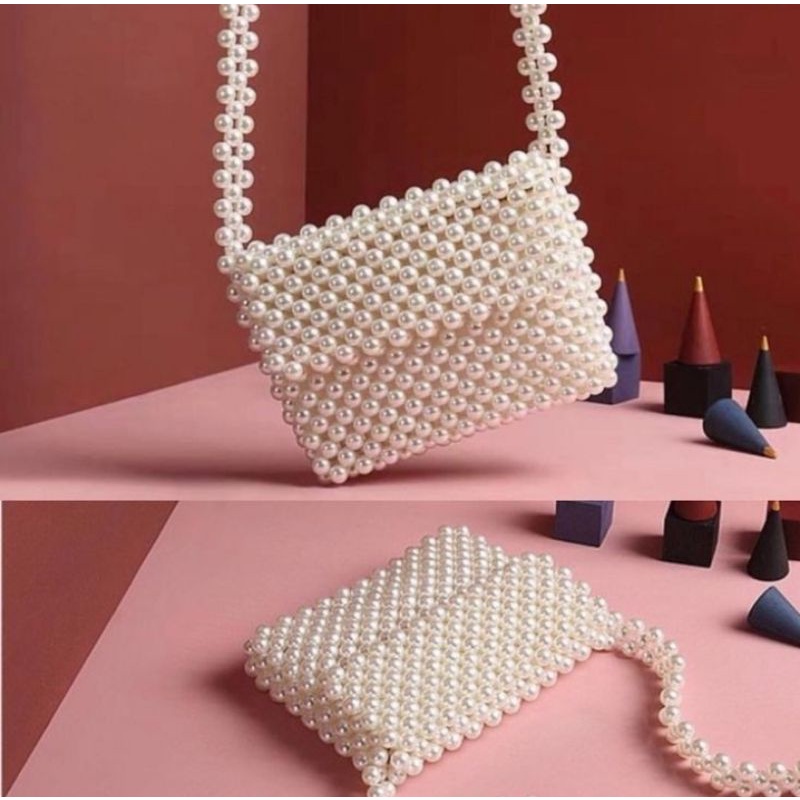 FANMY  || aegle pearl bag | beaded bag | beads bag | tas mutiara | tas manik manik | tas mote | tas 