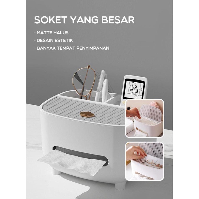 Kotak Tisu STB-88 Multifungsi Box Storage Tissue Box Organizer