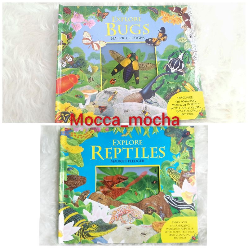 Buku 3d bbw anak explore reptiles dan explore bugs