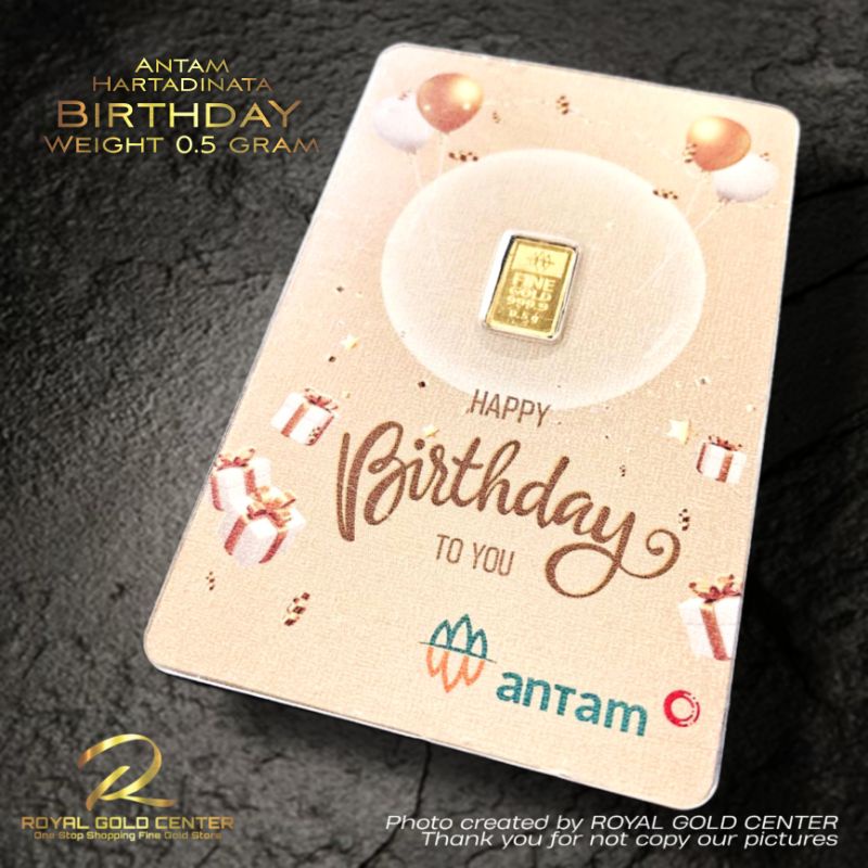 Antam Indonesia Happy Birthday Gift 0.5 gram