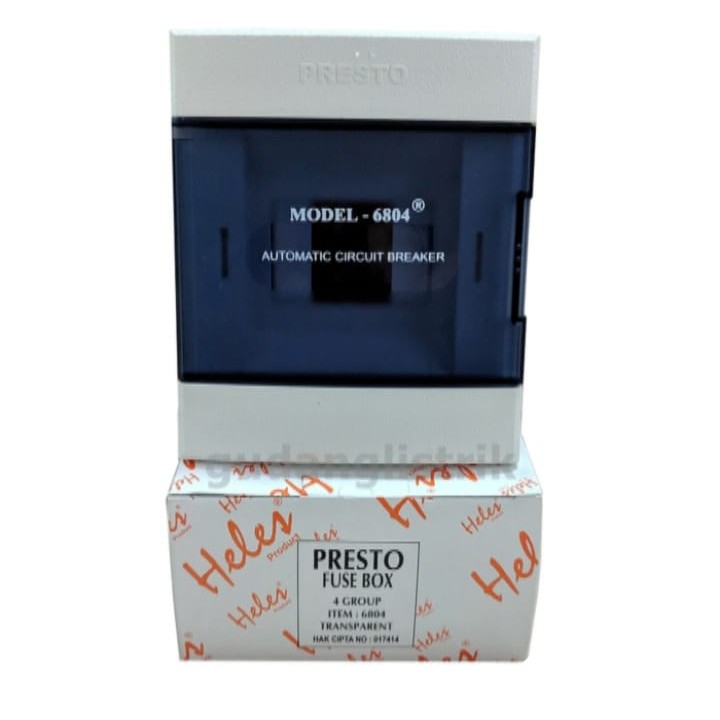 PRESTO BOX MCB 4 GROUP TRANSPARAN / BOX MCB PRESTO 4 GROUP