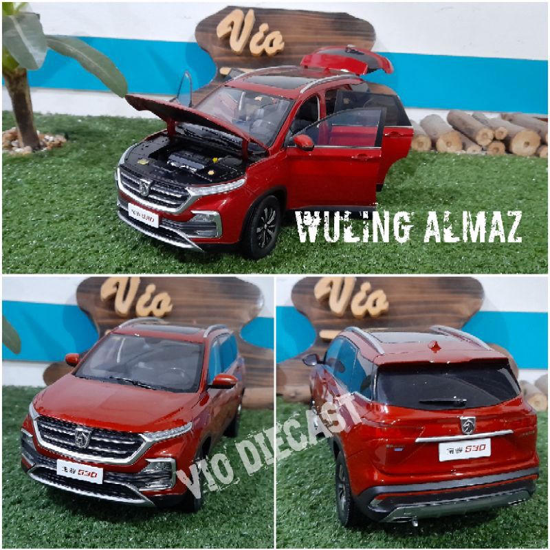 Diecast Miniatur Baojun 530 aka Wuling Almaz skala 1:18