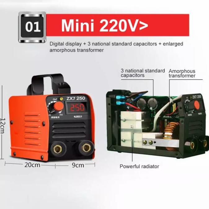 Alat Mesin Las Listrik Mini Welding Machine 250 Amp