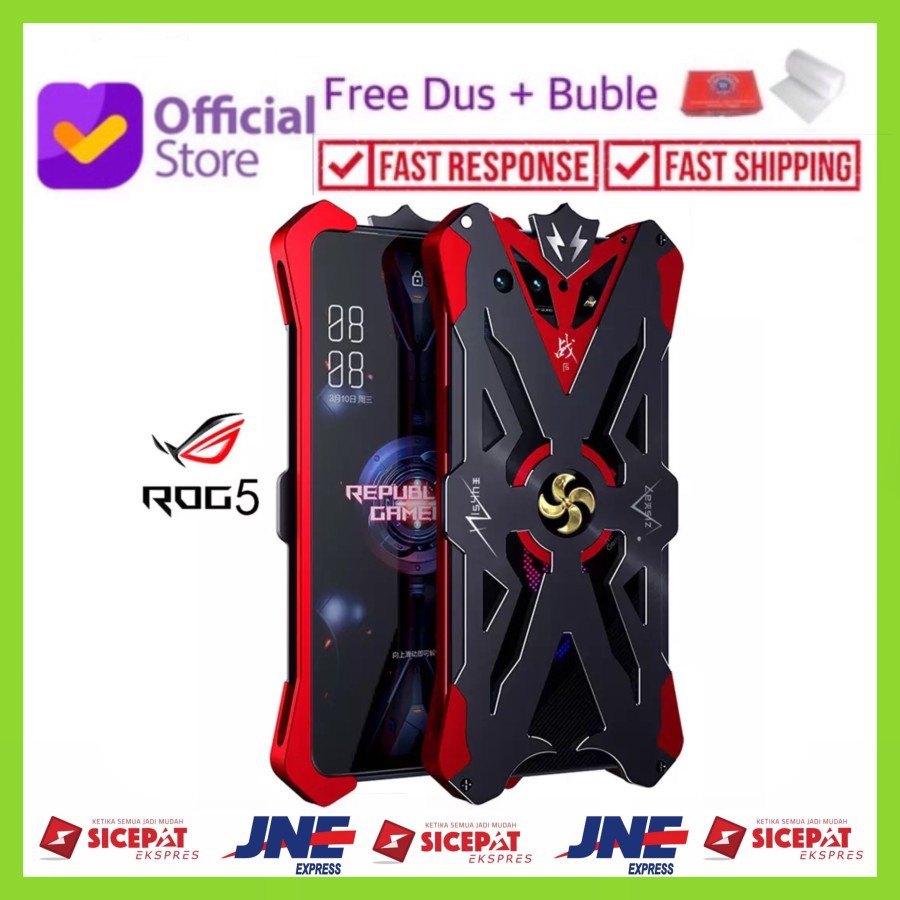 Zimon Asus Rog Phone 5 Rog Phone 5s Rog Phone 5s Pro - Luxury Case Metal Alumunium Premium Armor