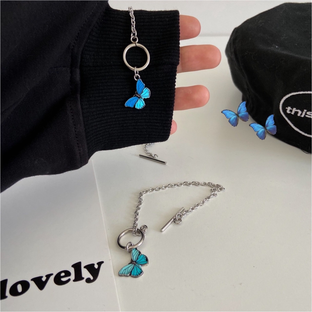 Grosir - K827 Kalung Kupu Kupu / Kalung Korea / Gelang Kupu Kupu / Gelang Korea / Kalung Liontin Wan