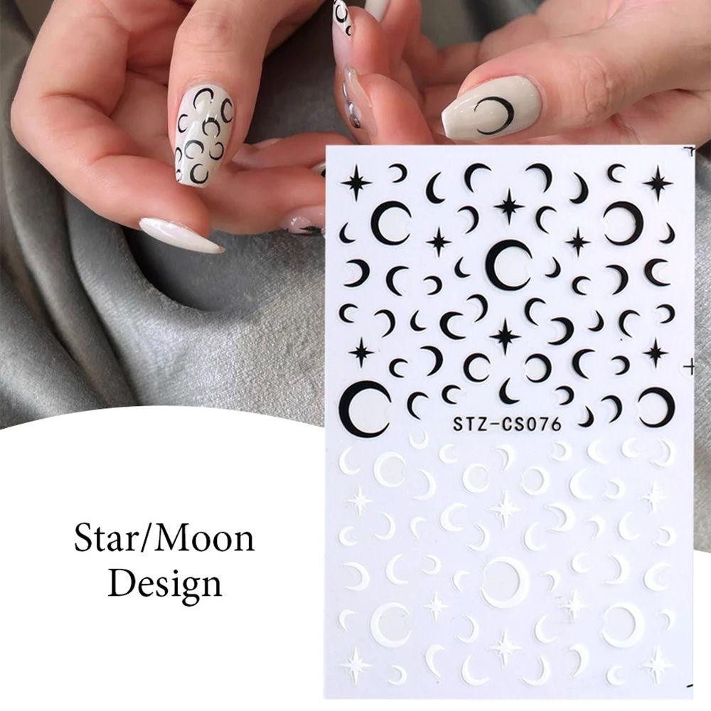 Stiker Kuku 3D Motif Api Untuk Dekorasi Nail Art DIY