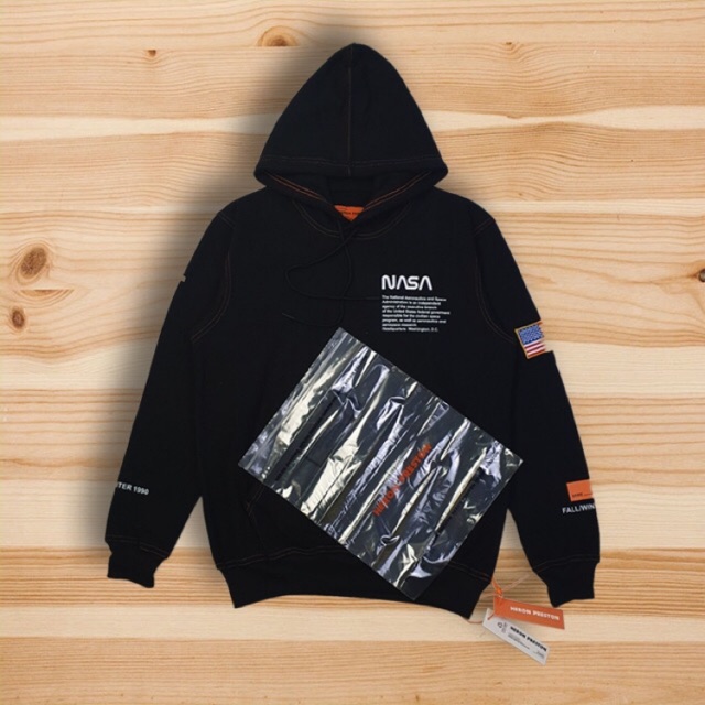 Hoodie Nasa x Heron Preston Black