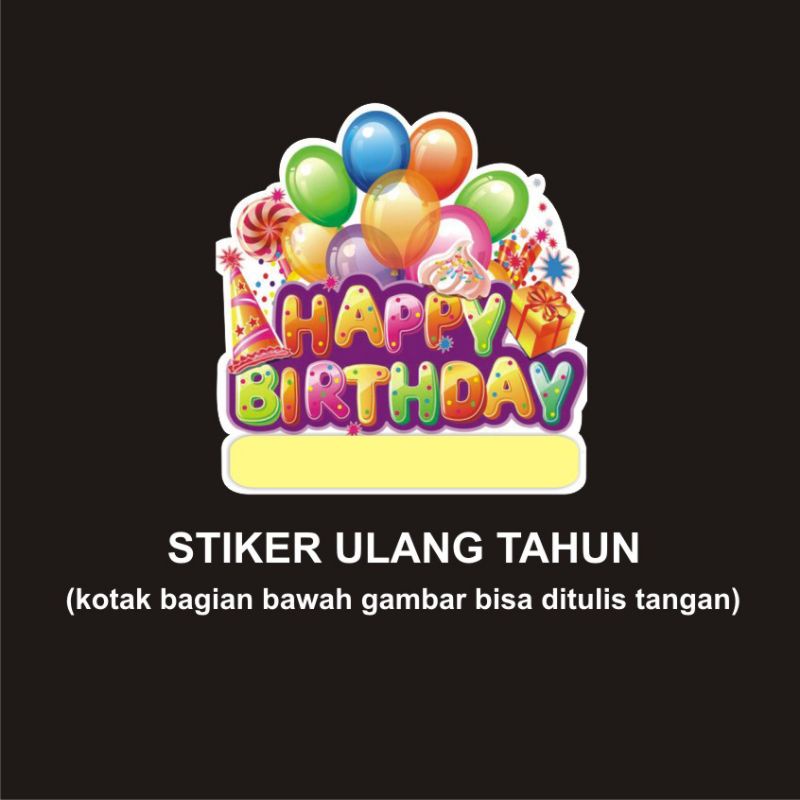 

Stiker ulang tahun