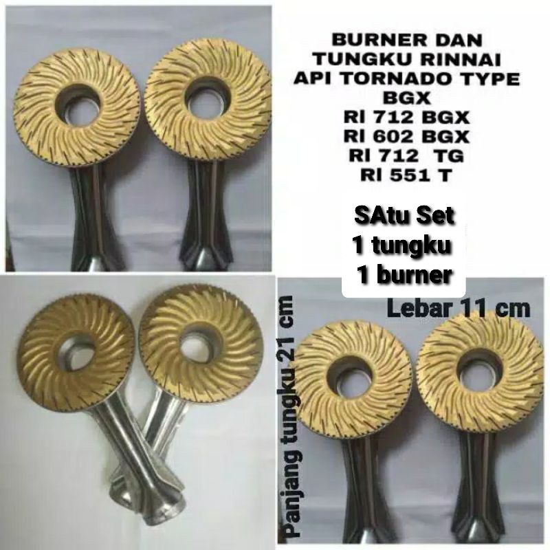 Burner Rinnai 712Bgx Tungku Kompor Rinnai Tornado Turbo RI 712 spare part Kompor Rinnai