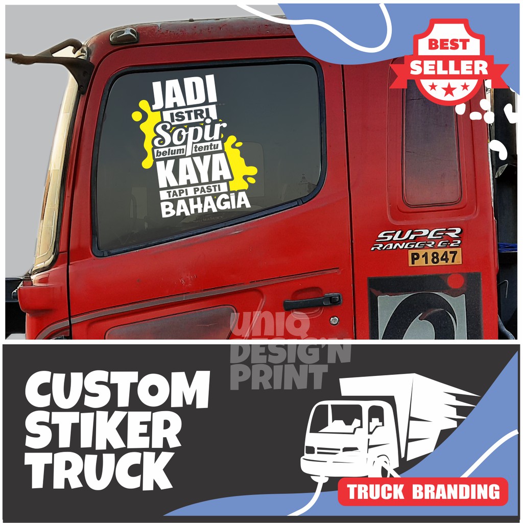 Stiker Kaca Mobil Truck Cutting Sticker Kata Kata Lucu Shopee Indonesia
