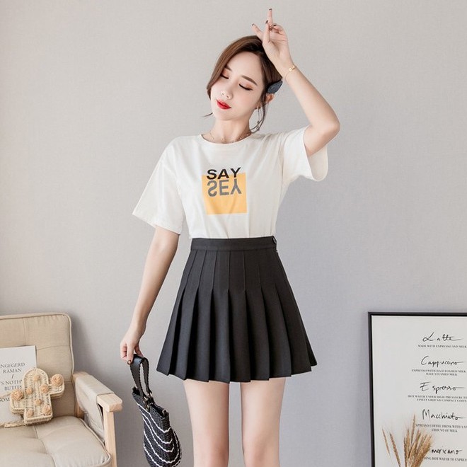 ✅𝐅𝐎𝐈𝐒𝐒® Rok Pendek Wanita Mini Skirt Korea Tennis Skirt With Inner Rok Mini 1150