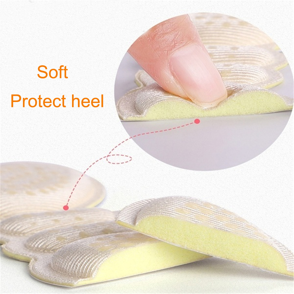 Sepasang Heel Grip/Heel Cushion/Bantalan Sisipan Sepatu Wanita, Insole Anti Slip Cegah Kaki Lecet