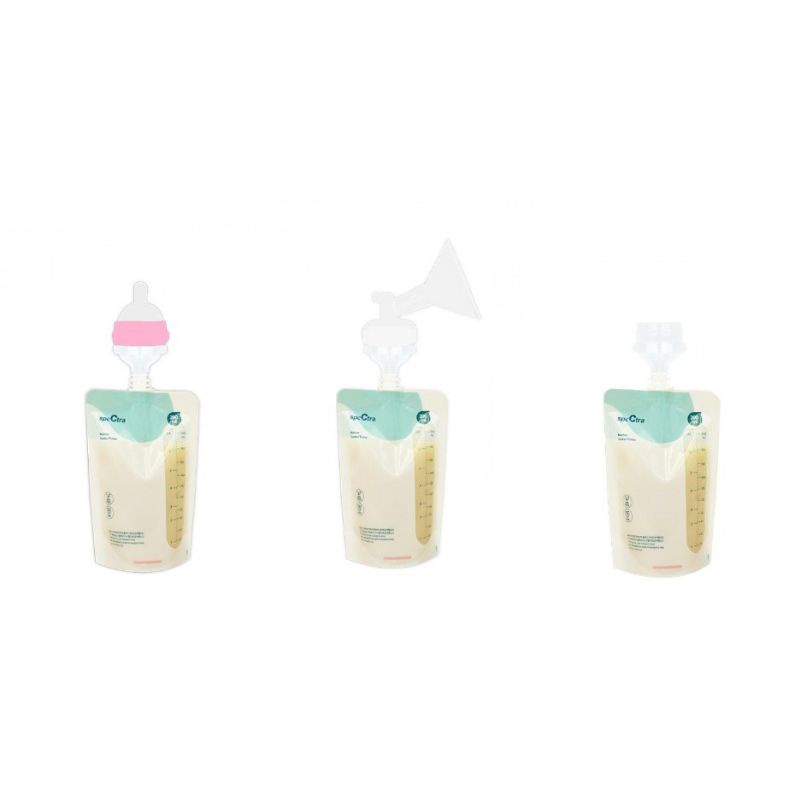 Spectra Premium Milk Bag Storage With Connector 200ml 10PC