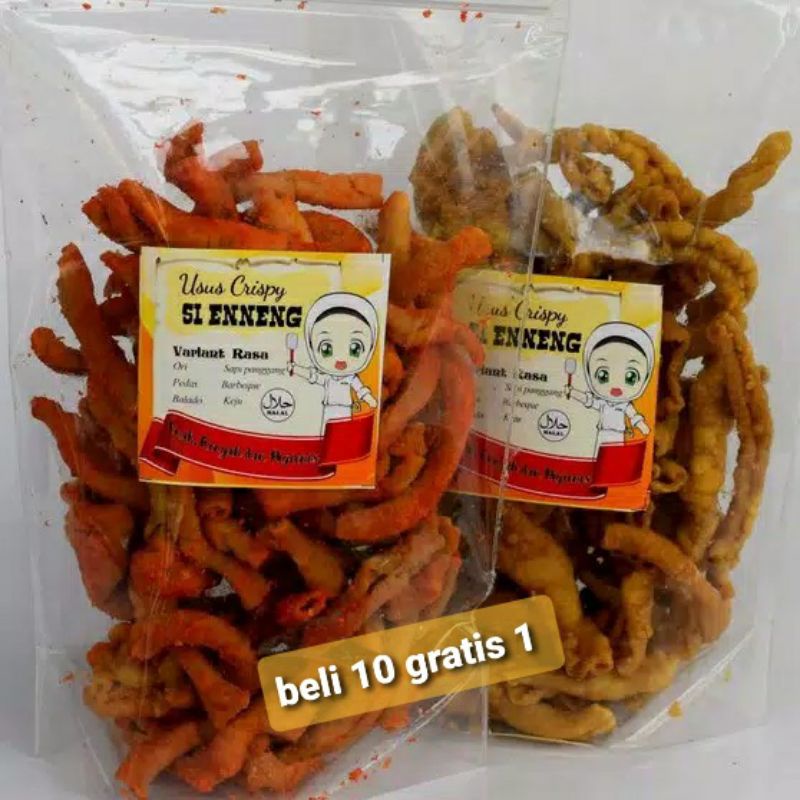 

usus crispy 100 gram pedas keripik usus