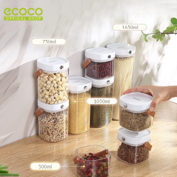 Ecoco Food Container Kotak Toples Penyimpanan Makanan Kedap Udara Organiser Multifungsi