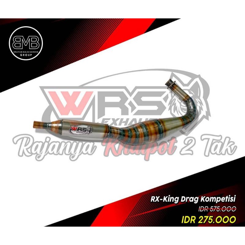 Knalpot Kolong Cobra Galvanis Rx King/Rx Spesial Original WRS Suara Garing