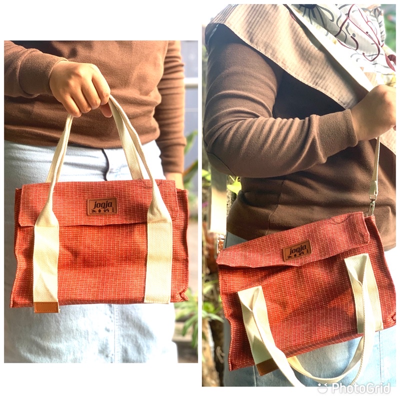Tas goni premium dobel Handel persegi