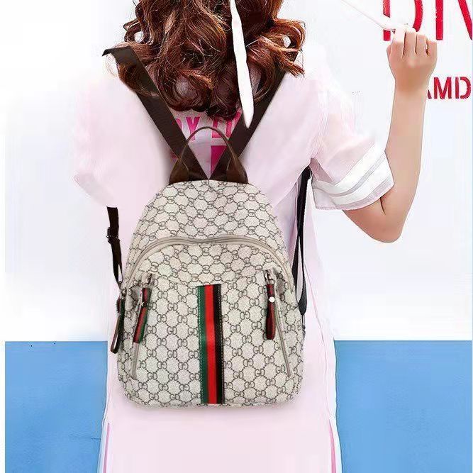 Satu7an T253 Tas Ransel Wanita Mini Free Gantungan Style Fashion Korea Import Backpack Cewek Tas Punggung Kulit PU