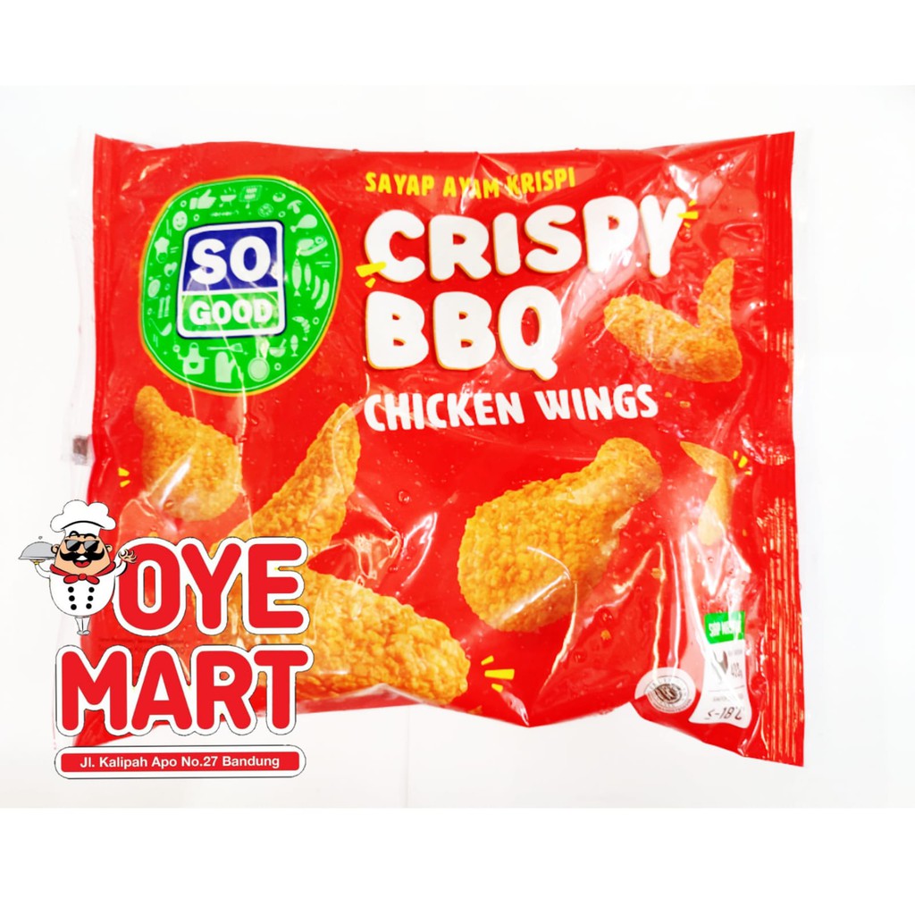 SO GOOD CRISPY BBQ CHICKEN WINGS 400GR / SAYAP AYAM KRISPI