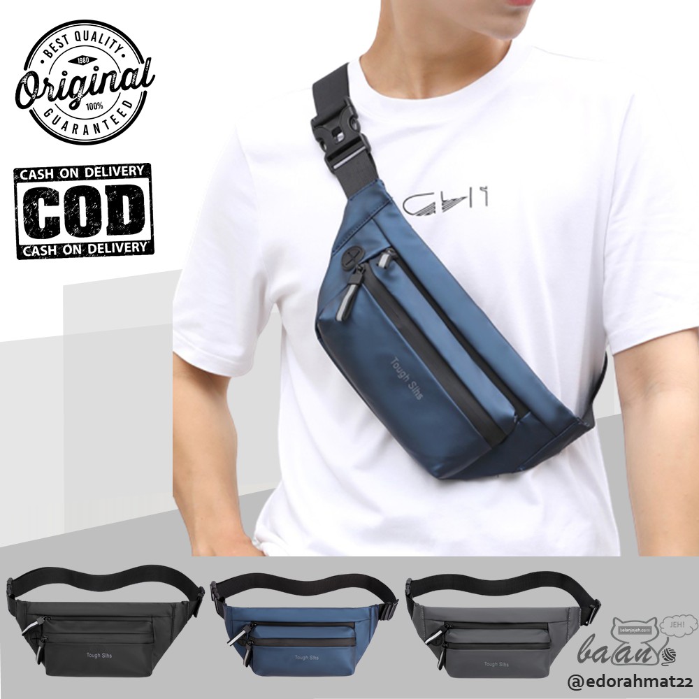  Tas  Salempang Anti Air Original Waist Bag 3393 Haoshuai  